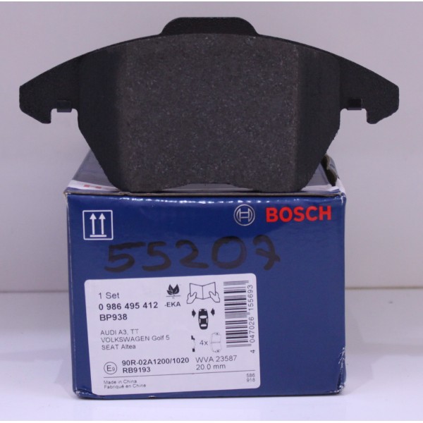 ÖN BALATA FİŞLİ CADDY III 04=> GOLF IV V VI 97> JETTA PASSAT 05=> POLO 09=> OCTAVIA 04=> BOSCH