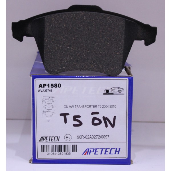ÖN BALATA FİŞLİ TRANSPORTER T5 16 JANT YM KALIN 03=> APATECH